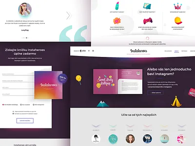 Instaheroes - campaign website bratislava campaign homepage instaheroes microsite page site ui ux web web design webdesign