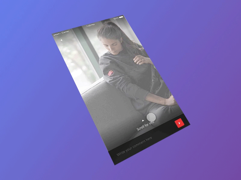 INFLU - UX Flow 2 comment flinto flow interaction design ios motion new post product design profile ui ui kit ux