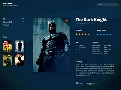 Daily Ui 044 - Favourites 044 dailyui