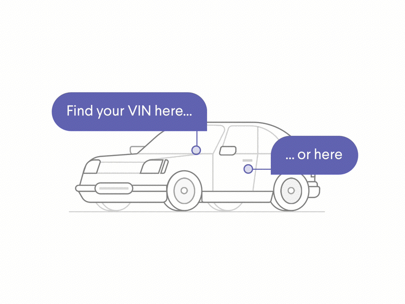 VIN Illustration app car car icon car illustration clean illustration ui