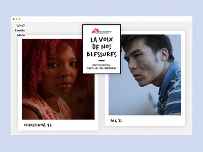 Migration campaign landing page landing page micro site ui visual web