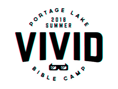 3-D 3 d 3d badge camp glasses lock up lock ups lockups logo summer vivid