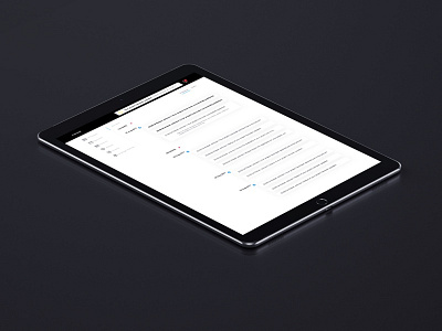 Investment platform dashboard fintech ipad