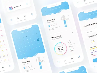 Daily Water Reminder blue body chart daily health iphone x life rimender water water app white