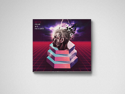 Fear No Failure 80s album art band illustration merch music photoshop skull