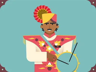 Rana Band Baja indian wedding instruments music people