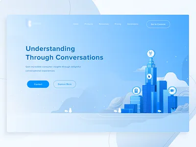 Artifical Intelligence Homepage ai artificial intelligence chatbot economy finance fintech landing page platform website