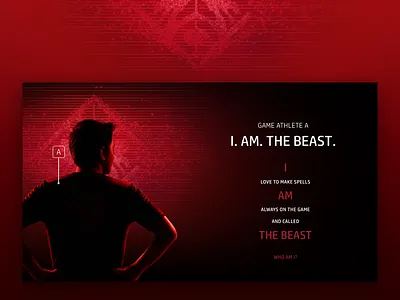 OMEN Pro Gamers black copywriting counter strike dota game hewlett packard hp omen photography red ui web design