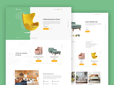 Furshop website ecommerce fireart fireart studio furniture furshop product shop ui ux website
