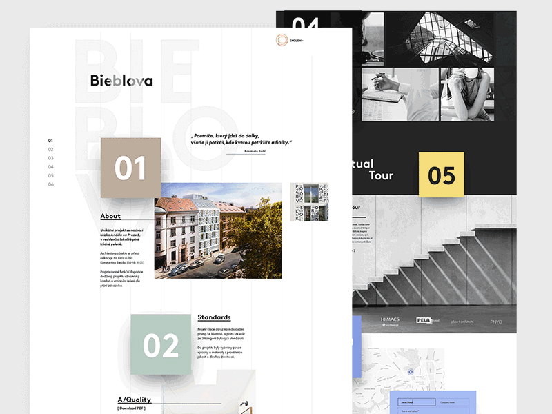 Bieblova microsite