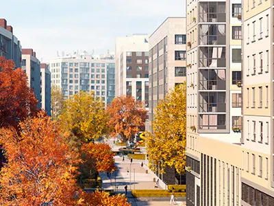 Golden autumn 3d 3dsmax autumn cgi coronarender exterior render rendering