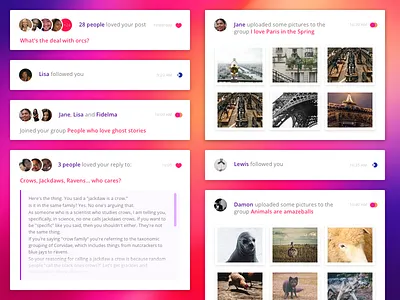 Daily Ui 047 - Activity Feed 047 dailyui