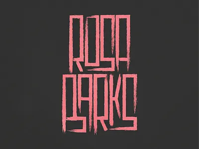 Rosa Barks illustrator lettering pup the band rosa barks vector vector illustration