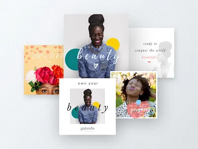 Gabrielle – Social Media auckland branding clean fashion fresh new zealand perth poster social media style ui ux