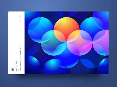 Colored balloons blue clean colorful illustration ui wantline web