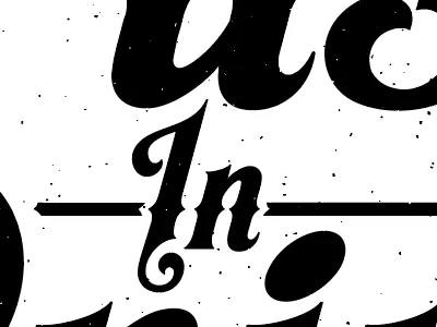 A thing for a thing lettering print shop rag text texture typography