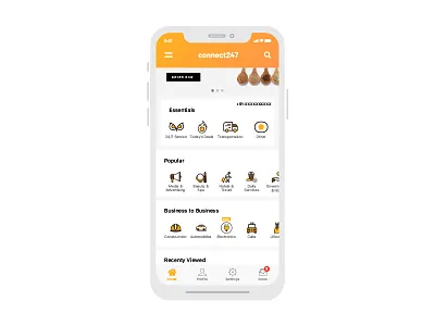 Local search app dailyui design flat icon ios iphone iphonex localsearch mobile ui ux white