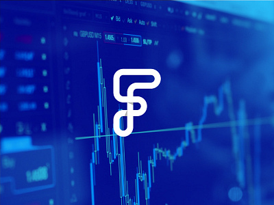 Fintu - F letter based mark data f logo minimal simple. letter type