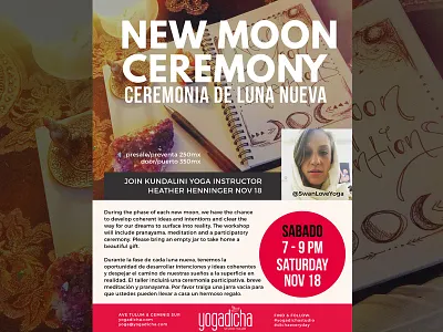 Workshop Flyer flyer print tulum yoga