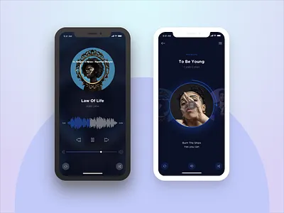 Noway App Multimedia Screen app design ios iphonex kit mobile noway template ui