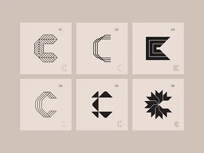 Letter C alphabet architecture brand design c letter logo logotype type typography