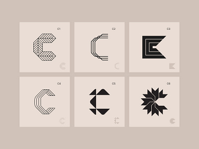 Letter C alphabet architecture brand design c letter logo logotype type typography