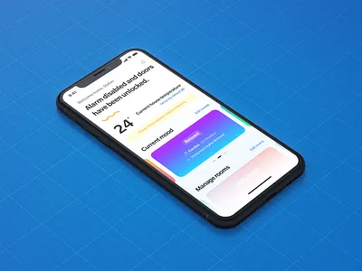 Smart home app concept app concept interface ios iphone layout minimal mobile simple smart home ui