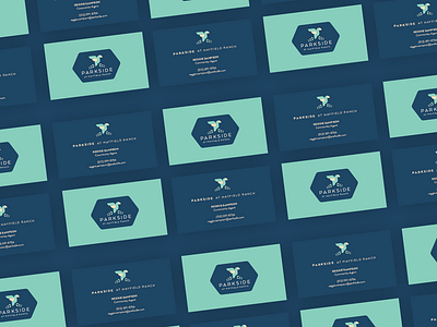Parkside Business Cards brand branding business cards identity logo mark packaging real estate system