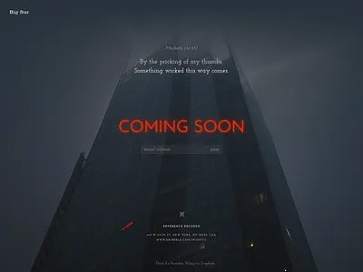 Daiy Ui 048 - Coming Soon 048 dailyui