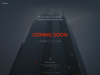 Daiy Ui 048 - Coming Soon 048 dailyui