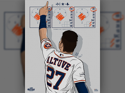 Legacy Series: ALDS Game 1 adobe adobe draw altuve astros baseball champions houston illustrator ipad pro mlb postseason world series
