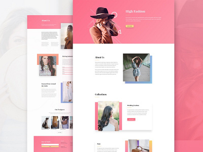 Fashion Website Layout Pack for Divi + Free Photos divi ecommerce fashion landing model website wordpress