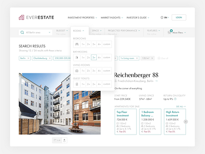 Search results with filters berlin filters market property real estate results search