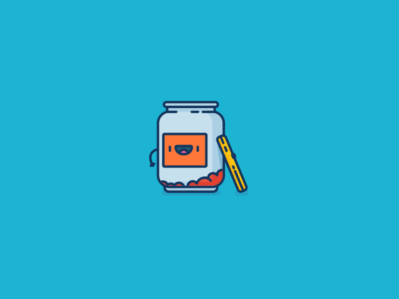 Recycle Right - Glass beer bottle cute glass illustration jar outline recycling rubbish vector wine