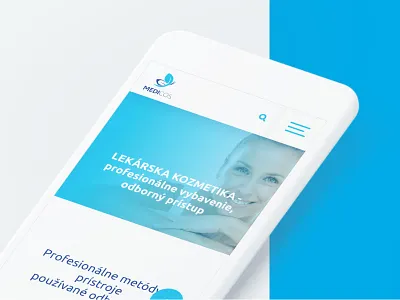 Medicos.sk - medical cosmetics blue cosmetics cosmetics web cosmetics website medic medical medical cosmetics medical website modern responsive