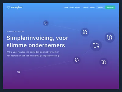 Simplerinvoicing landingpage design feature landingpage moneybird
