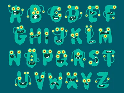 Beasty Font dingbats font fontself fontself maker monster monsters otf typeface typography