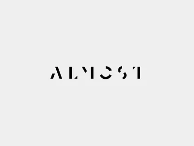 Almost Typogram almost blackletter graphicdesign minimal typography тъпограм