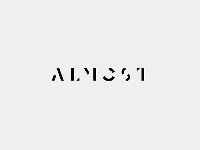 Almost Typogram almost blackletter graphicdesign minimal typography тъпограм