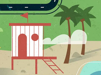 Lifeguard house beach lifeguard map palms