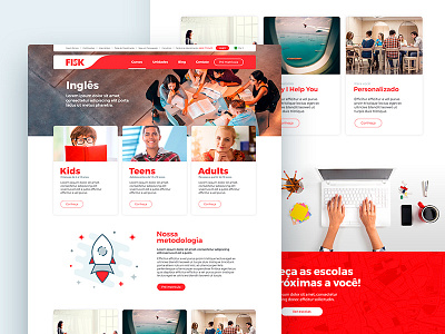 Fisk Website - Courses page color courses desktop english language made with invision school sketch ui ux web website