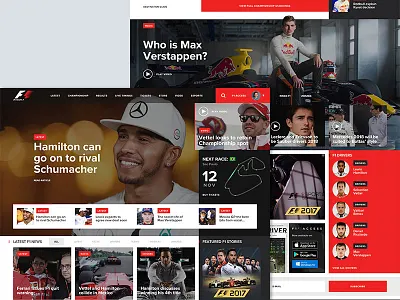 F1 Website bull concept design f1 ferrari formula hamilton lewis one racing red web