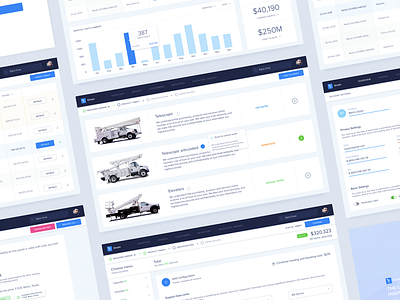 Machinery Production Company Dealership Web Application Design analytics app dashboard flow order product startup ui ux web app web design zajno