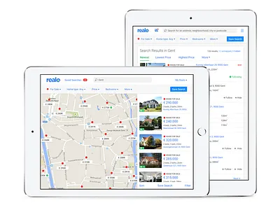 Realo: Responsive Search branding clean design phone realo responsive simple web design website