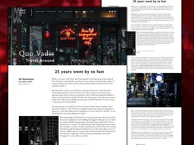 Empty Spaces - Quo Vadis UI app branding design flat illustration lettering logo type typography ui ux web