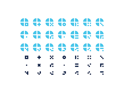 Atofia atofia branding logo pattern shapes