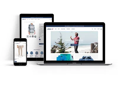 Johnnie-O Online Store clothing design development ecommerce homepage responsive shop shopify store user experience user interface website