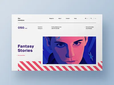 the meridian auto clean design interface landing page main page promo swiss ui ux web website