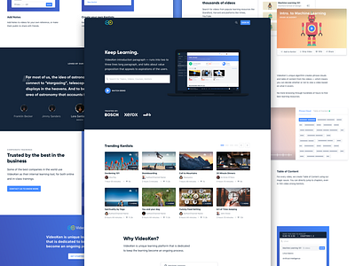 Learning platform - Landing page landing page learning platform sf ui ui ux