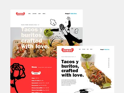 Gordo Jam collaboration focus lab gordo jam session landing page rose tacos ui website